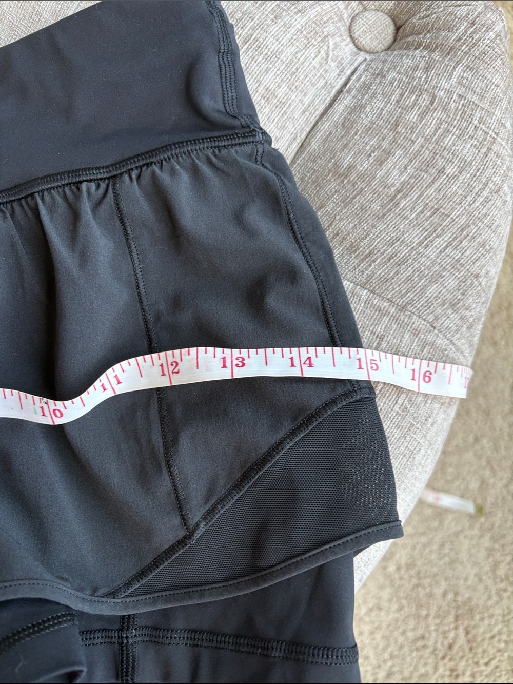 Lululemon Athletica Black Run/Train Athletic Shorts - Picture 7 of 8